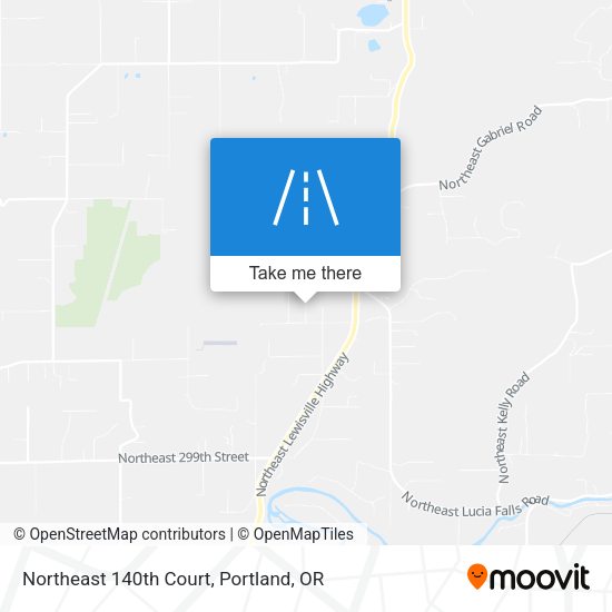 Northeast 140th Court map