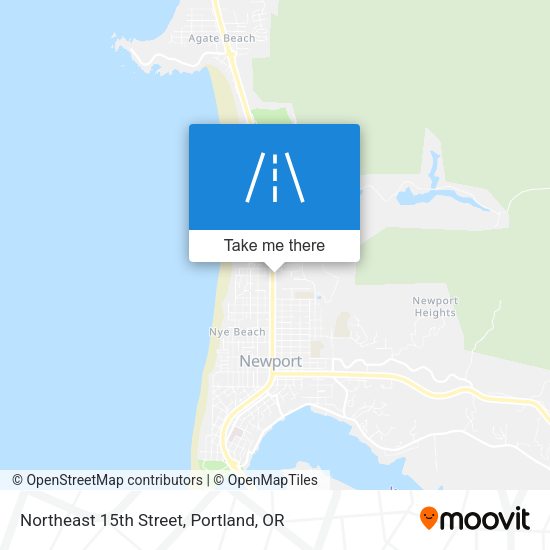 Northeast 15th Street map