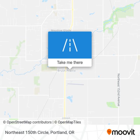 Northeast 150th Circle map