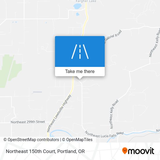 Northeast 150th Court map