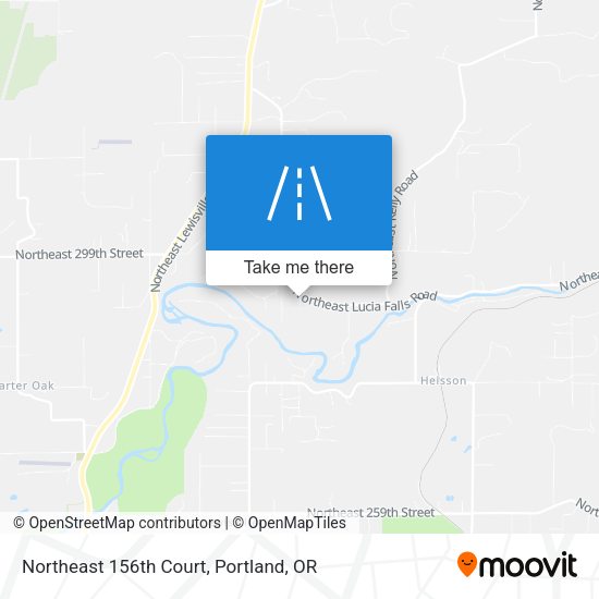 Northeast 156th Court map