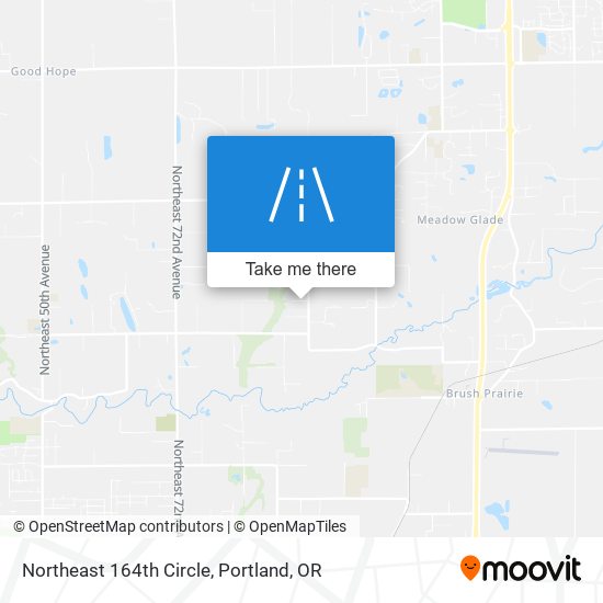 Northeast 164th Circle map