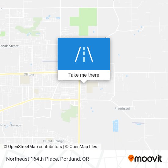 Northeast 164th Place map