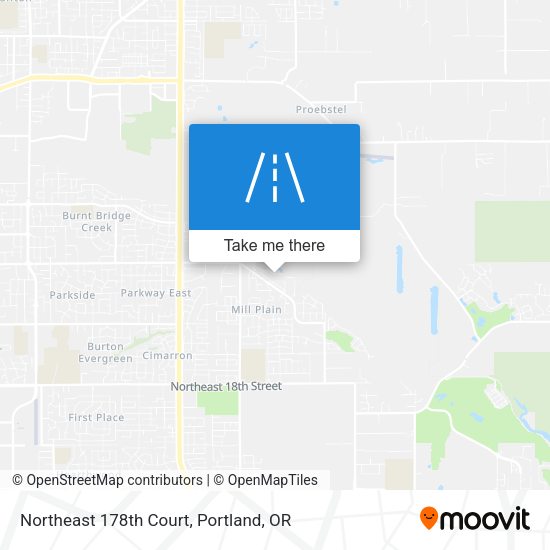 Northeast 178th Court map