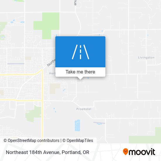 Northeast 184th Avenue map