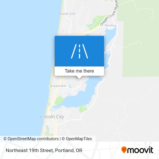 Northeast 19th Street map