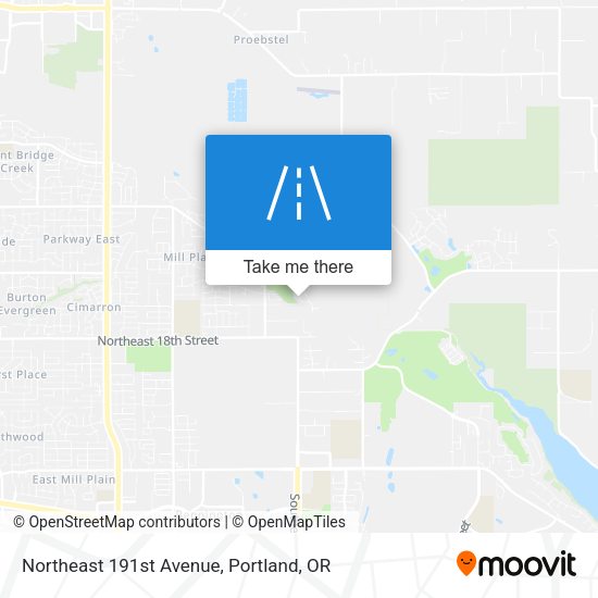 Northeast 191st Avenue map