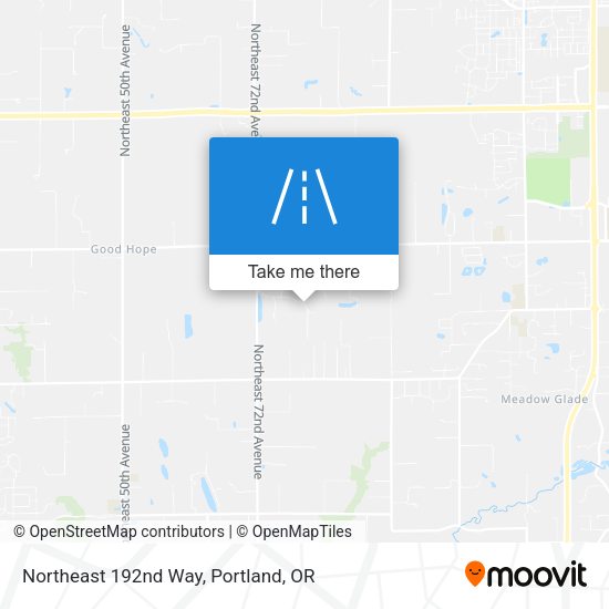 Northeast 192nd Way map