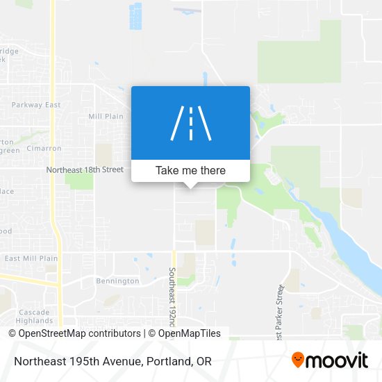 Mapa de Northeast 195th Avenue