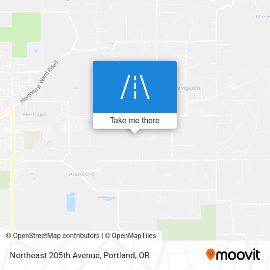 Northeast 205th Avenue map