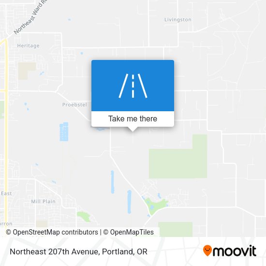 Northeast 207th Avenue map