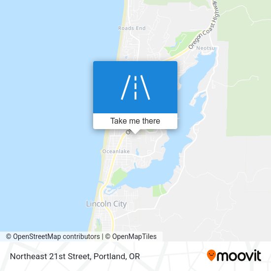 Mapa de Northeast 21st Street