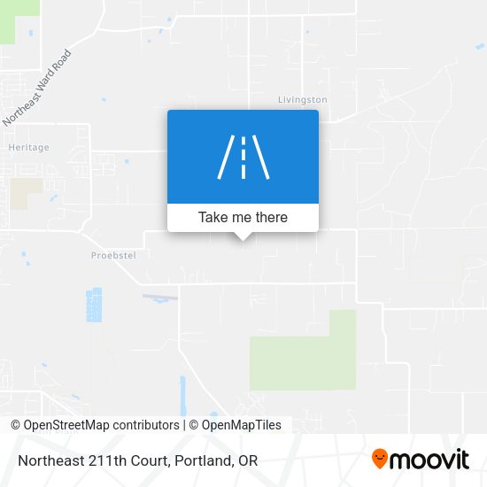 Northeast 211th Court map