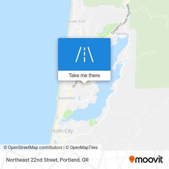 Mapa de Northeast 22nd Street