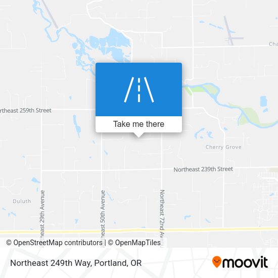 Northeast 249th Way map