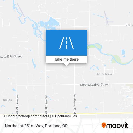 Northeast 251st Way map