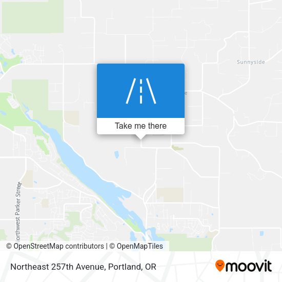 Northeast 257th Avenue map
