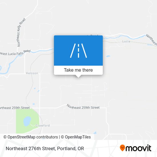 Northeast 276th Street map
