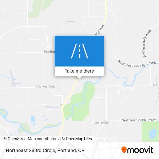 Northeast 283rd Circle map