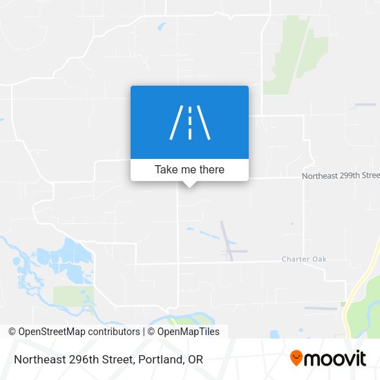 Northeast 296th Street map