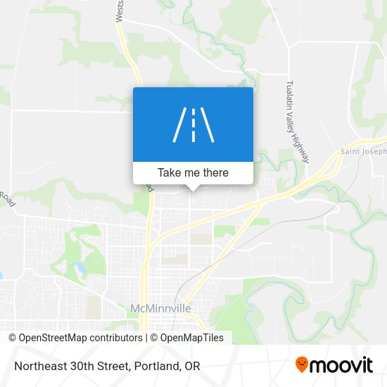 Northeast 30th Street map