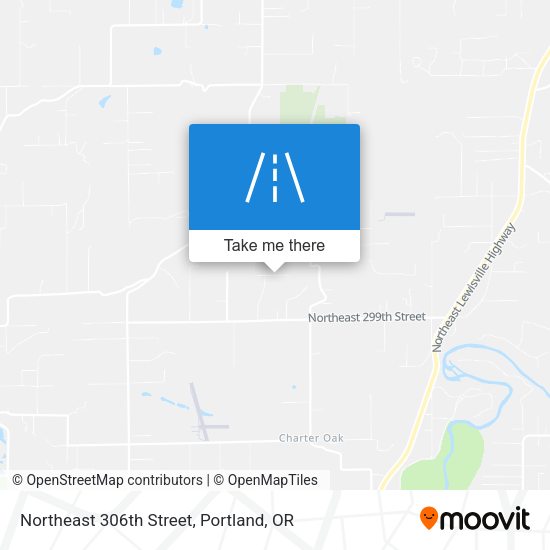 Northeast 306th Street map