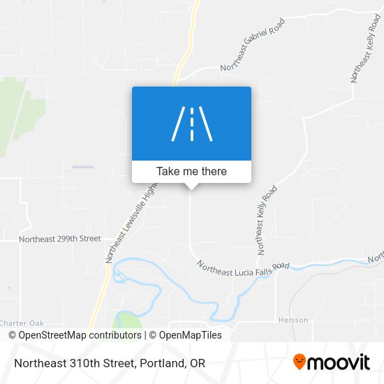 Northeast 310th Street map