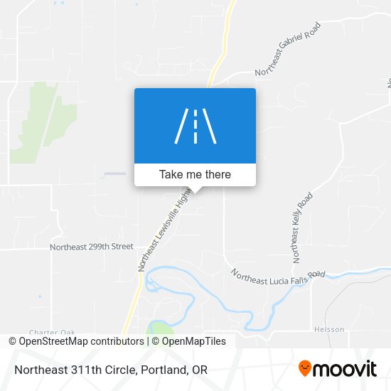 Northeast 311th Circle map