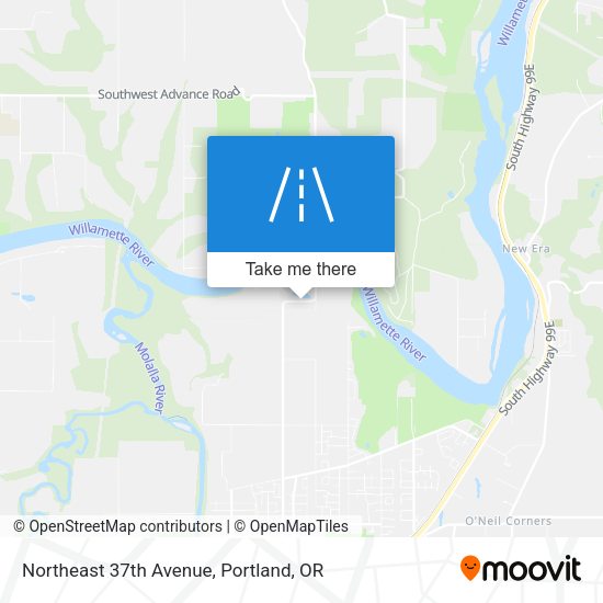 Mapa de Northeast 37th Avenue