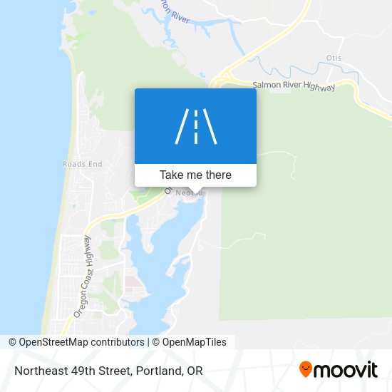 Northeast 49th Street map