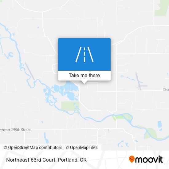 Northeast 63rd Court map