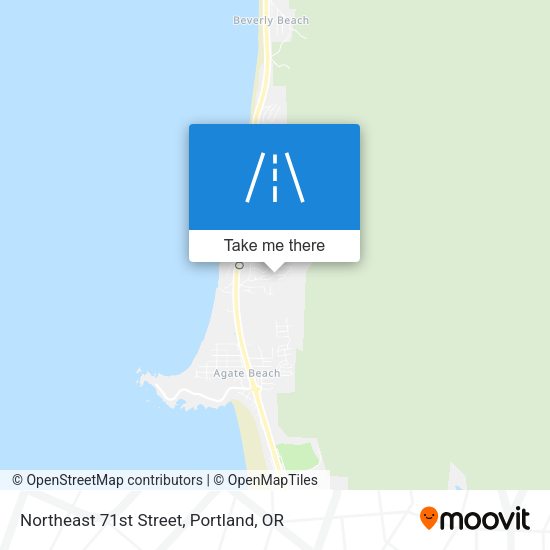 Northeast 71st Street map