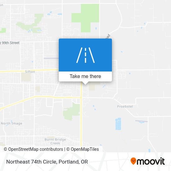 Northeast 74th Circle map