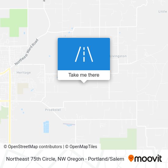 Northeast 75th Circle map