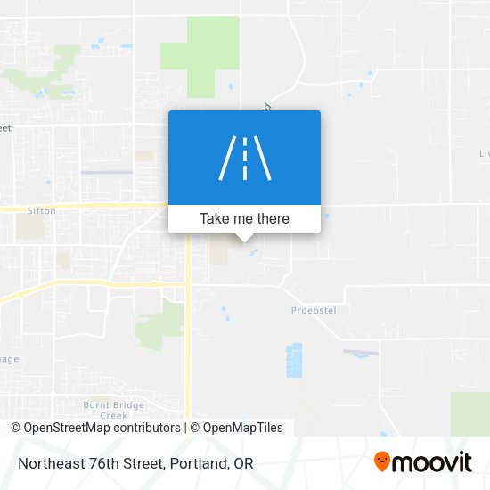 Northeast 76th Street map