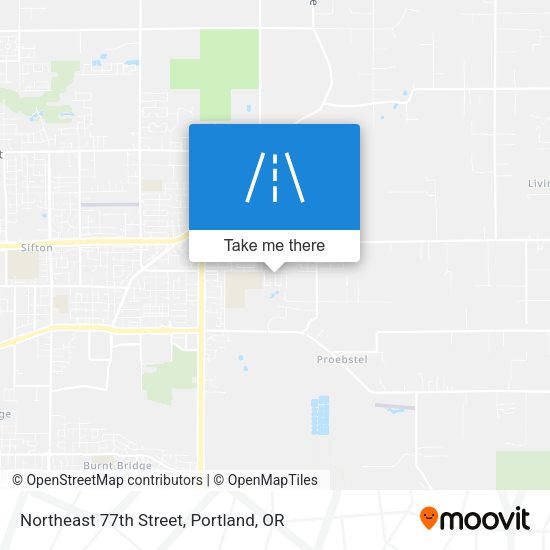 Northeast 77th Street map