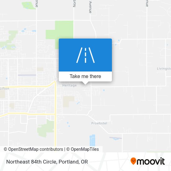 Northeast 84th Circle map