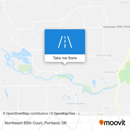 Northeast 85th Court map