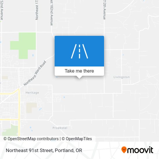 Northeast 91st Street map