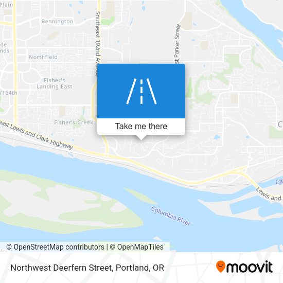 Mapa de Northwest Deerfern Street