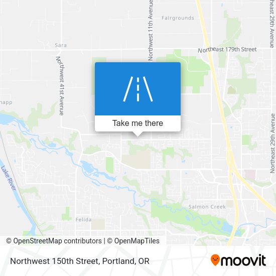 Mapa de Northwest 150th Street