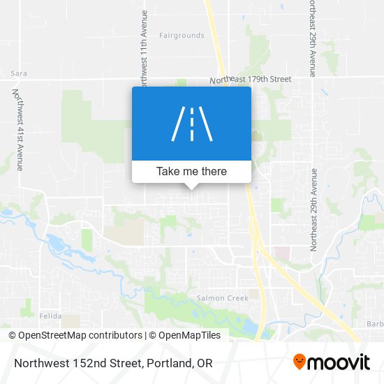 Northwest 152nd Street map