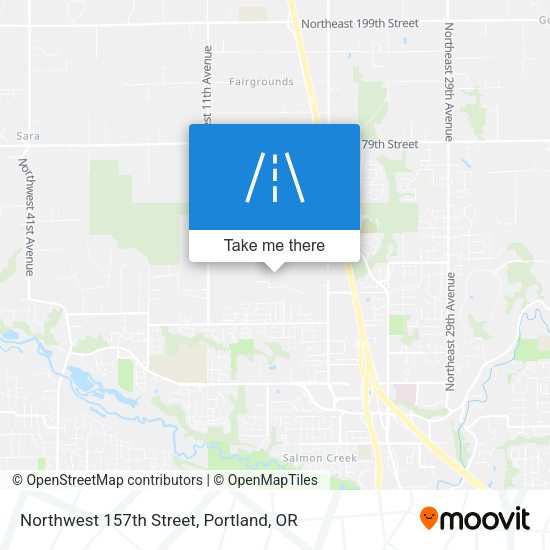 Northwest 157th Street map