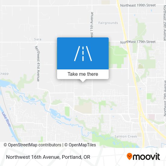 Northwest 16th Avenue map