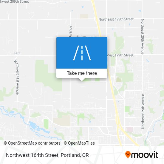 Northwest 164th Street map