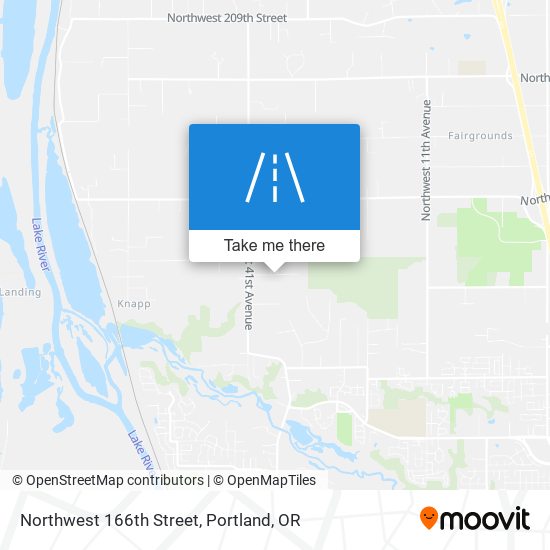 Northwest 166th Street map