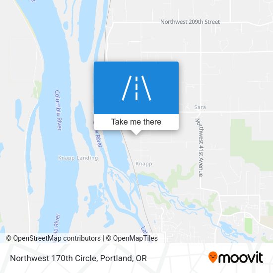 Northwest 170th Circle map