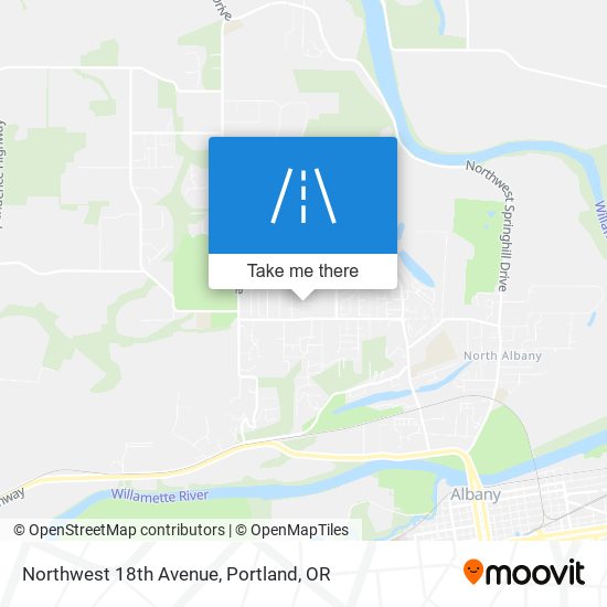 Northwest 18th Avenue map