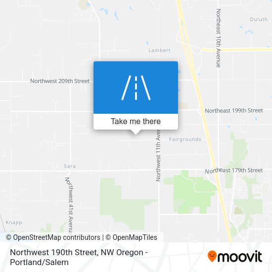 Northwest 190th Street map