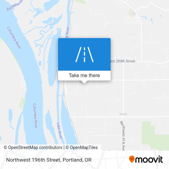 Northwest 196th Street map